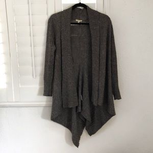 Dark Gray Wool Cardigan Sweater